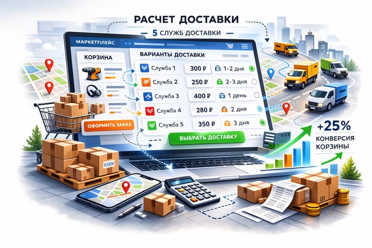 Модуль расчета доставки для маркетплейса